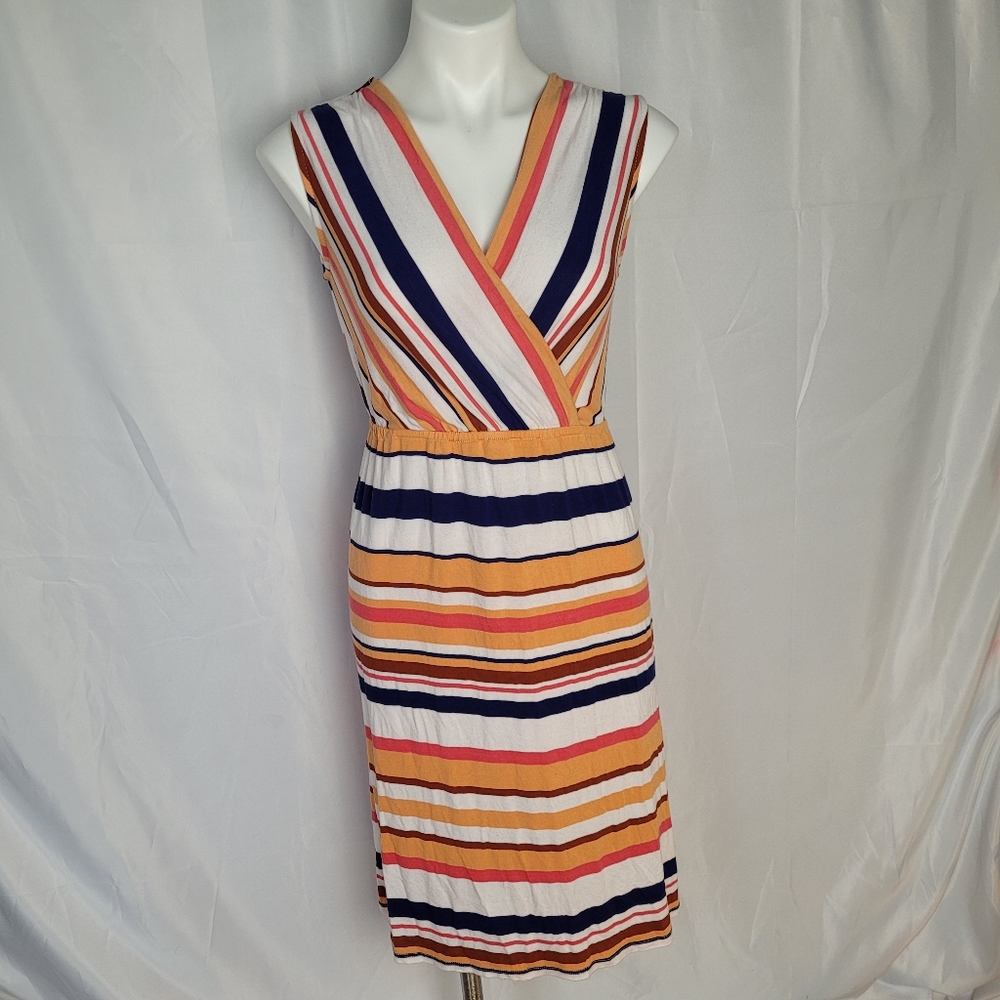 Stripped Midi Dress